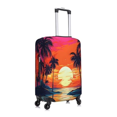 Coconut Trees Seaside Sunshine Luggage Cover Suitcase Cover Protector Travel Suitcase Cover3