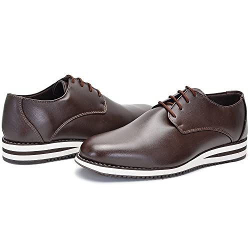 Sapato Masculino Oxford Derby Com Cadarço (Café, br_footwear_size_system, adult, numeric, medium, nu