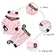 EDOTON Baby Mädchen Outfit 2 Stücke Set Gestreifte Blumen Hoodies mit Tasche Top + Lange Hosen Sweatshirt Outfit Kleidung (12-18 Monate, Rosa)