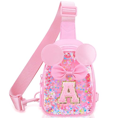 Initial Sling Bag for Girls - Easter Gifts for Kids Girls 3-6 Year Old Girl Birthday Gifts, Clear...