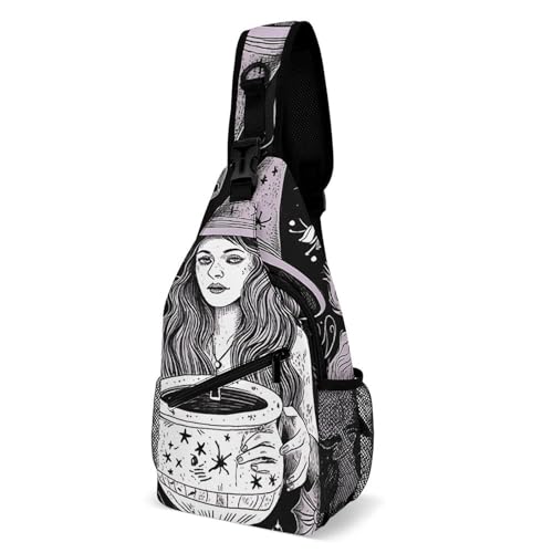 Bolso cruzado estilo bohemio para senderismo 38x20cm miniatura 1
