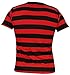 Rock Star Academy Camiseta de rayas negras y rojas