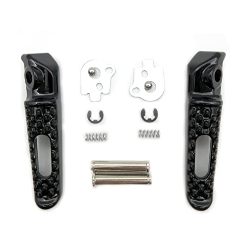 Repose-Pieds Moto Arrière Aluminium pour Honda CBR600RR 2003-2018 CBR1000RR 2004-2016 Pédales Silver