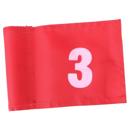 GANAZONO Practice Flag for Golfer Green Training Flag Number Easy Mounting Plastic Insert Ideal Yard Accessory