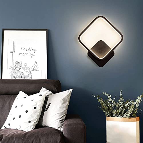 Lámpara de pared interior LED de 12W moderna y rectangular 4