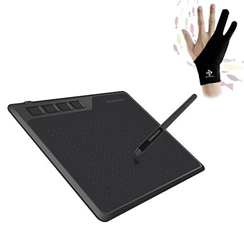 GAOMON S620 Drawing Tablet & GAOMON Two-Finger Glove