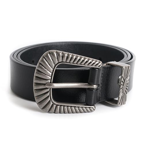 Women Genuine Leather Vintage Waist Belt for Dress Jeans Narrow3