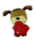 Tejido de pana más suave. De nombreux Woof Woof-Peluche chien tenant un cœur-Loving you - 22 cm