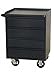 Valley Craft F89607GY Modular Mobile Cabinet with 5" Caster, 21" Length x 24" Width x 33" Height, 4 Drawers (6", 6", 6", 6"), Smoke Gray
