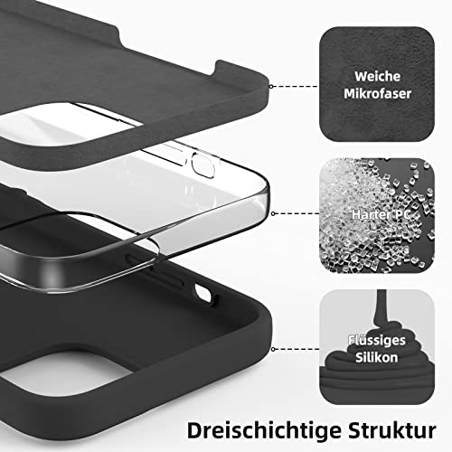 Coque iPhone 13 Pro antichoc silicone liquide évite les rayures - 2