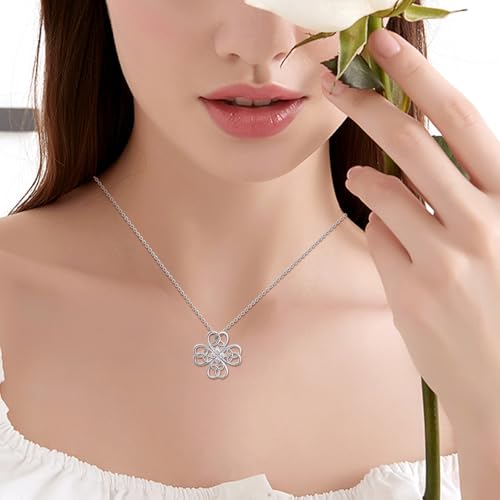 Image of Sterling Silver Pendant Necklace Charms Hypoallergenic Fashion Jewelry Dainty Valentines Day Birthday Gift for Women