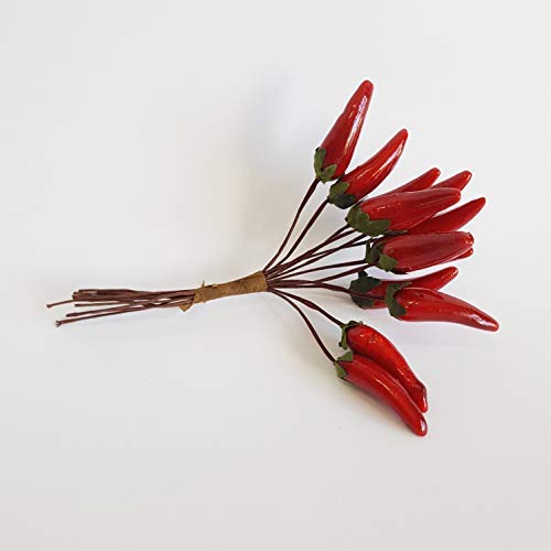 BARATTI Peperoncino Rosso Finto per Decorazione 30 mm Confezione 144 pz Art FB8169