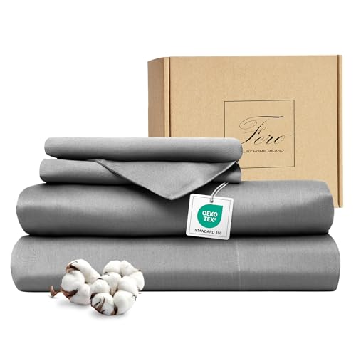 Ferò Completo Letto, Completo Lenzuola Matrimoniali Cotone di Lusso 4