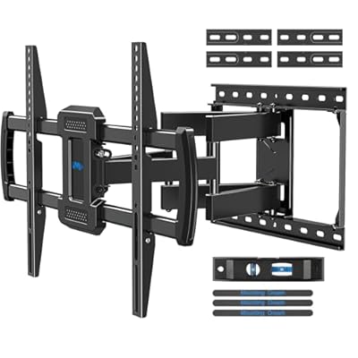 Mounting Dream TV Wall Mounts Bracket for Most 42-84 Inch TVs, UL Listed Premium TV Mount Full Motion with Articulating Arms, Max VESA 600x400mm and 100LBS, Fits 16", 18", 24" Studs, MD2296-24K