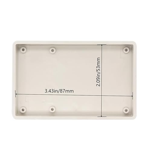 Miniatura 79 de Zulkit 5 cajas de proyecto de plástico ABS para proyectos eléctricos, caja de conexiones pequeña, color blanco, 2.4 x 1.42 x 0.98 pulgadas