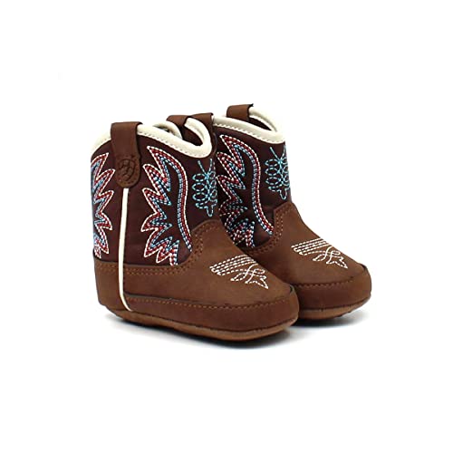 ARIAT Botas de faroeste infantil Lil' Stompers, Marrom, branco, 0 Infant