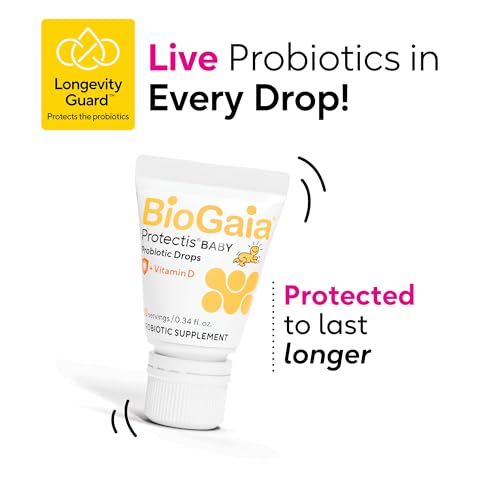 image for BioGaia Protectis Baby Probiotic Drops | Colic & Gas Relief + Vitamin 