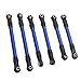 RC Tie Link Rods Set,6pcs RC Car Steering Tie Rod Aluminum Alloy Universal Spare Parts for Traxxas Slash Hoss Rustler,Improved Strength and Durability