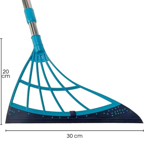 Rodo Mágico Silicone Vassoura Mágica Cabo Retrátil Multifuncional Retira Pêlos Cabelos Limpa Vidros