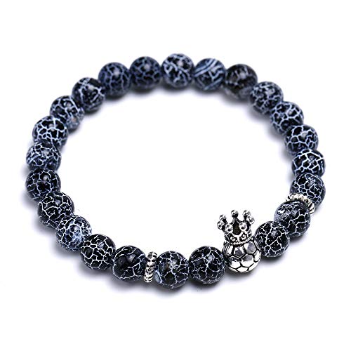 Bijoux commémoratifs d'étoile et bracelet de football pour look urbain quotidien