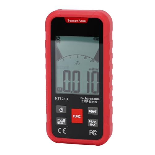 Detector 3 en 1 de campos electromagnéticos con pantalla LCD miniatura 1