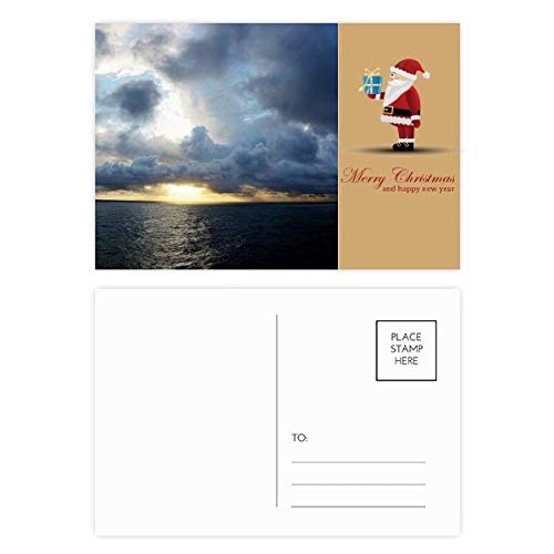 Cartes postales Père Noël Ocean Dark Science Nature pour des vœux uniques