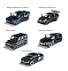 Majorette - Black Edition - (5er Set) - Auto-Geschenk-Set, 5 schwarze Spielzeugautos (7,5 cm) mit Freilauf, Modellautos für Kinder ab 3 Jahren
