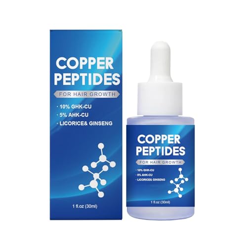 Copper Peptide Hair Regrowth Formula Serum GHK-Cu + AHK-Cu Peptides for Hair & Scalp Health Fast-Absorbing Formula for Hair 30ml