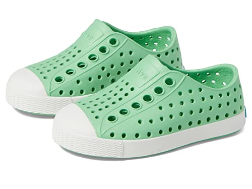 Native Shoes Kids Unisex Jefferson Slip-on Sneakers (Toddler/Little Kid) Candy Green/Shell White 10 Toddler M
