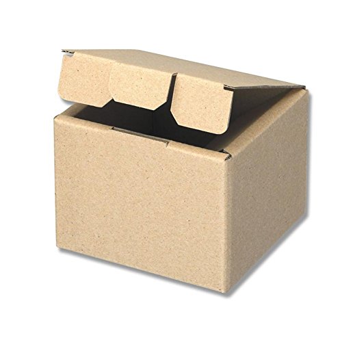 ヘイコー 箱 ダンボール ナチュラルボックス Z-102 6x6x6cm 10枚