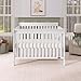 Dream On Me Ashton 4-in-1 Convertible Full-Size Baby Crib, White, GreenGuard Gold & JPMA, Sustainable Pinewood, 4 Mattress Heights, Converts to Toddler, Day & Full-Size Bed