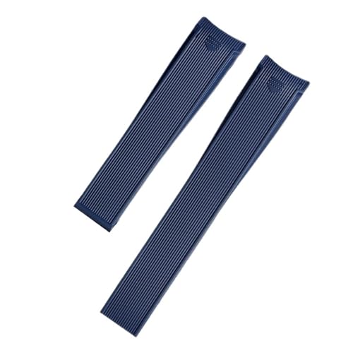 Correa de silicona de 22 mm para reloj TAG Heuer F1 con hebilla negra y azul