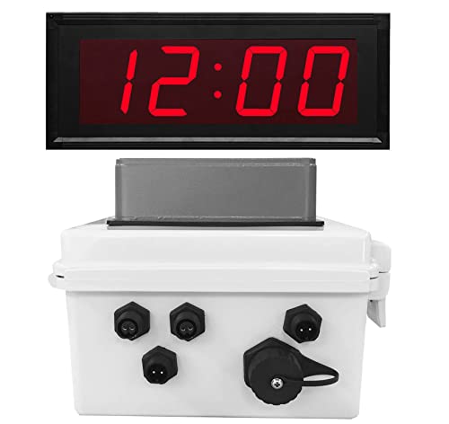 Netbell-KB-M2-C Break Buzzer Clock System for Factory | Warehouse - Built-in Programmable Buzzer Timer Controller with 4-Digit 4 Inch LED Digital Clock