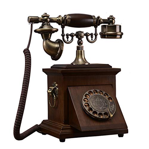 Téléphone antique à cadran rétro et fixe pour décoration de table