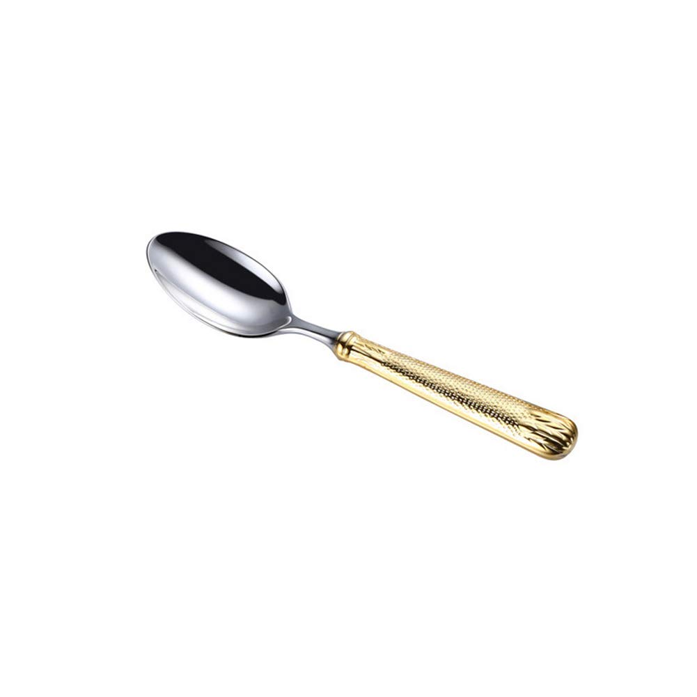 Besteckset, 4-teiliges Besteckset aus vergoldetem Edelstahl | Elegantes Besteck for 1 Person | Hochwertiges Silberbesteckset