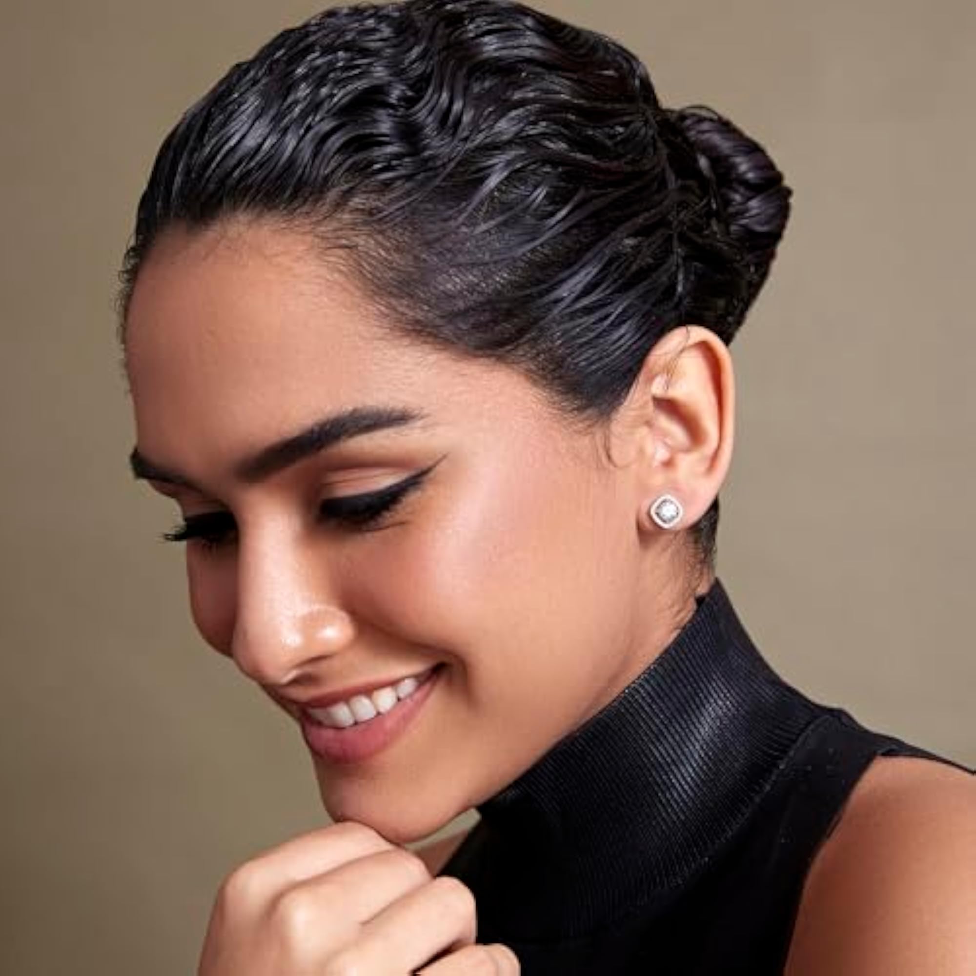 Sterling Classic Halo Earrings, Whites Collection