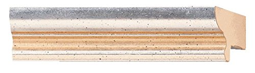 CountryArtHouse Picture Frame Moulding (Wood) 100ft Bundle - Traditional Antique Silver Finish - 0.75