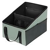 [Miflaier]大容量 車用収納ボックス 折りたたみ式 助手席用 マルチコンパートメント 軽量 滑り止め底 簡単設置 スッキリ整理 後部座席・トランク収納 快適イブ