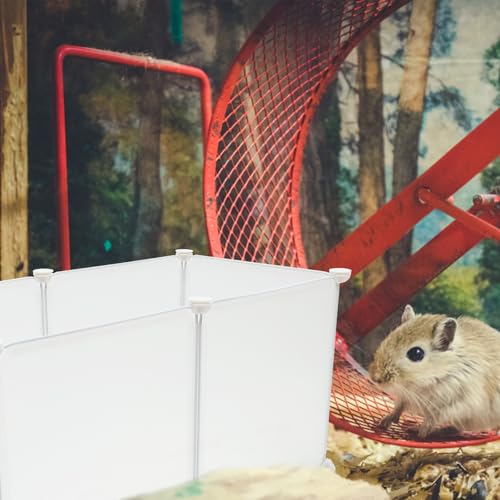 Style simple facile à assembler pour hamster et lapin : enclos intérieur modulable en résine - 6
