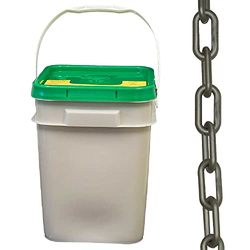 Mr. Chain Heavy-Duty Plastic Barrier Chain Pail, 2-Inch Link, 120-Foot