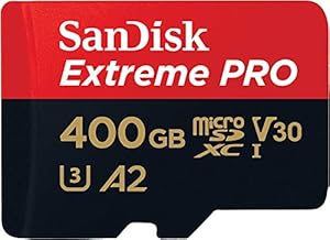SanDisk Extreme PRO microSDXC UHS-I Speicherkarte 400 GB + Adapter & RescuePRO Deluxe (Für Smartphones, Actionkameras oder Drohnen, A2, Class 10, V30, U3, 200 MB/s Übertragung)