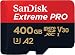 Produktbild SanDisk Extreme PRO microSDXC UHS-I Speicherkarte 400 GB + Adapter & RescuePRO Deluxe (Für Smartphones, Actionkameras oder Drohnen, A2, Class 10, V30, U3, 200 MB/s Übertragung)