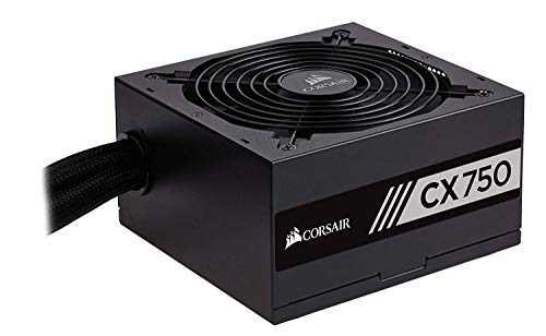 Corsair CX Series CX750 750 W 80 Plus Bronze Fully Wired 140 mm Fan ATX Power Supply Unit - Black