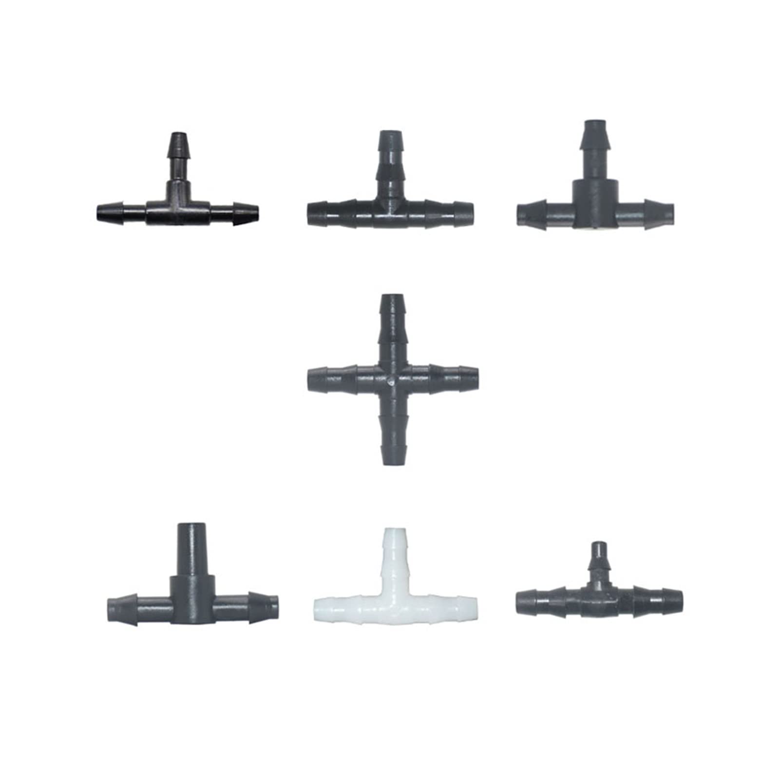 Raccordo per Acqua Nebulizzata, 500 Pezzi, da 3/5 Mm, 4/7 Mm, Raccordo a T per Tubo da Giardino, Raccordo a T da 1/8, 1/4 Di Pollice, Riduttore per Connettore Dell'Acqua, Divisore Dell'Acqua