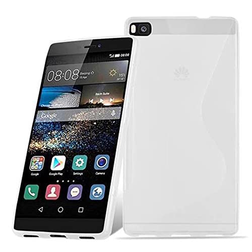 Cadorabo Custodia per Huawei P8 in Semi Transparente - Morbida Cover Protettiva Sottile di Silicone TPU con Bordo Protezione - Ultra Slim Case Antiurto Gel Back Bumper Guscio