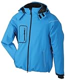 kastenjacke  James & Nicholson Herren Jacke Softshelljacke Winter blau (aqua) Large