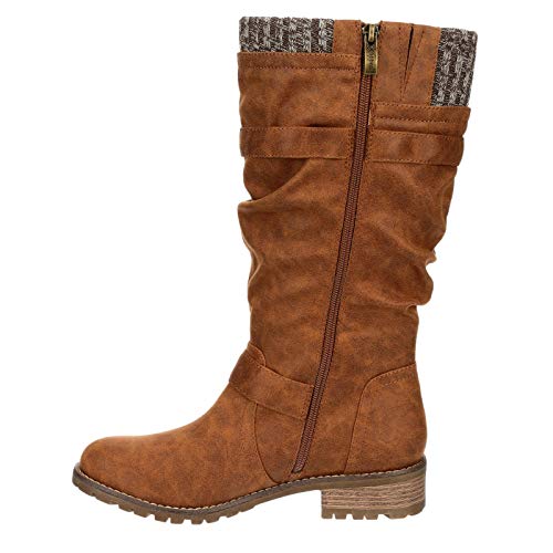 XAPPEAL Chelsey - Women's Tall Knee High Fashion Riding Boots with Buckle Accent3