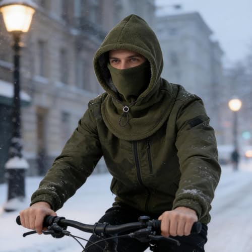 Capucha de invierno para senderismo y trayectos urbanos diarios 7