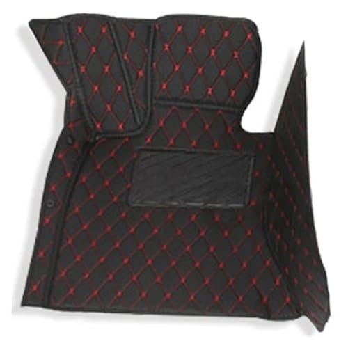 Tapis de sol Land Rover Freelander 2 finition haut de gamme noir surpiqûre rouge