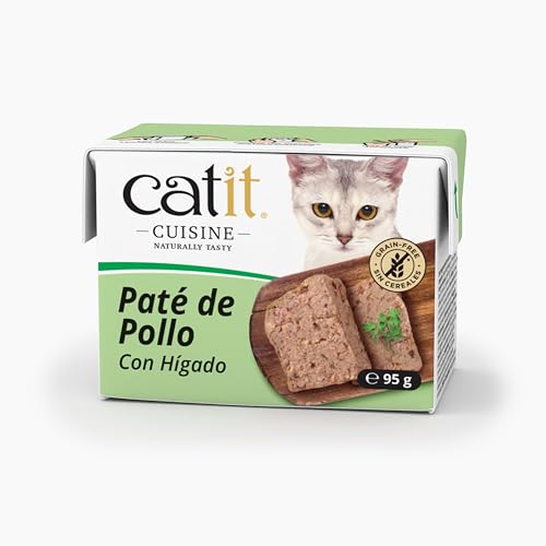 Paté para Gatos Catit Cuisine, Pollo con Hígado- 95g
